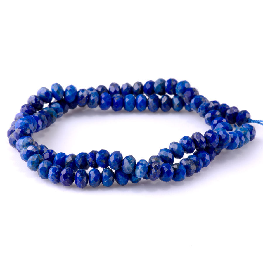 Lapis 4x6mm Faceted Rondelle - 15-16 Inch