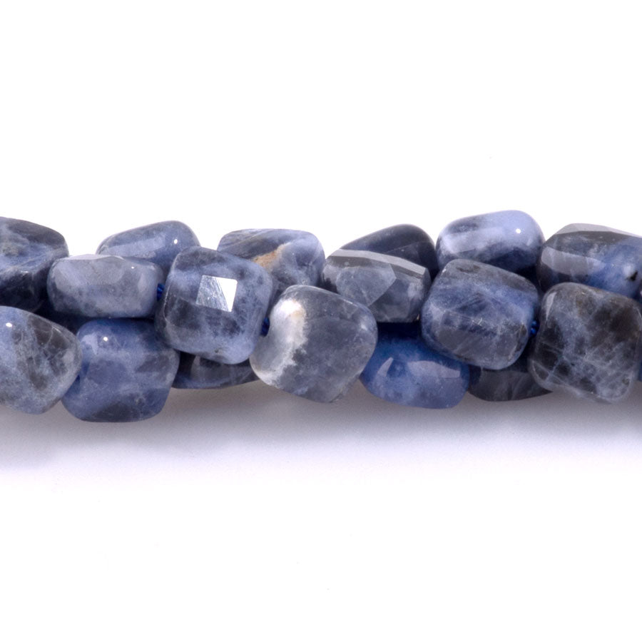 Sodalite 6mm Square Faceted - 15-16 Inch