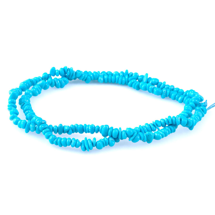 Sleeping Beauty Turquoise 4-5mm Pebble Dark Blue 18 Inch - Limited Editions