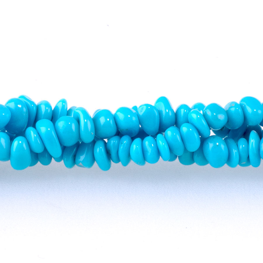 Sleeping Beauty Turquoise 4-5mm Pebble Dark Blue 18 Inch - Limited Editions