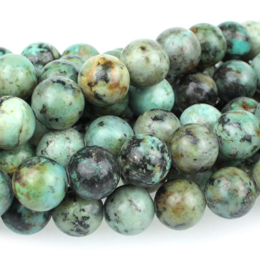 African Turquoise 10mm Round 8-Inch