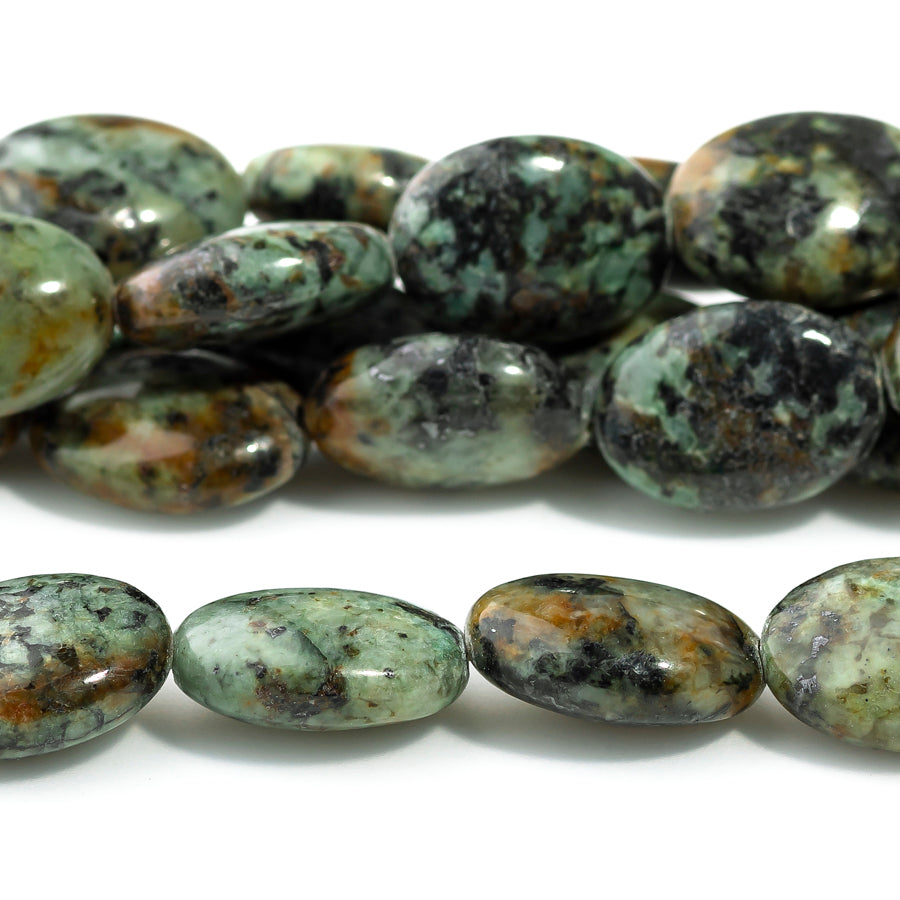 African Turquoise 10x14 Oval 8-Inch