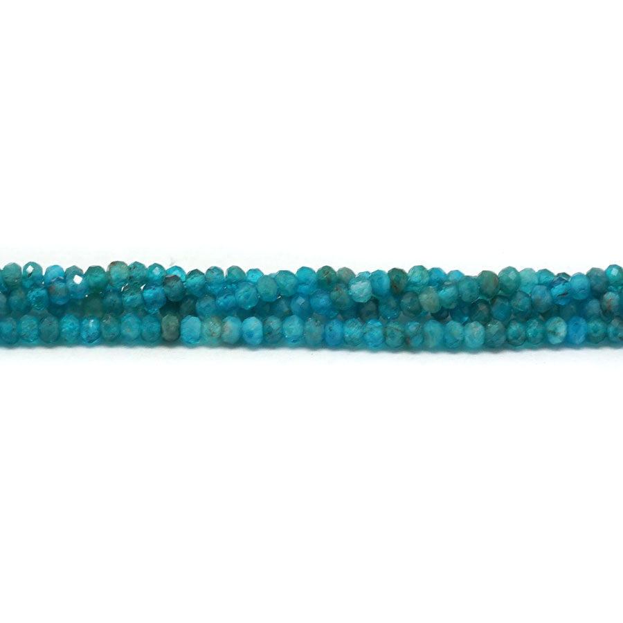 2x3mm Blue Apatite  Natural Rondelle - dsPremier