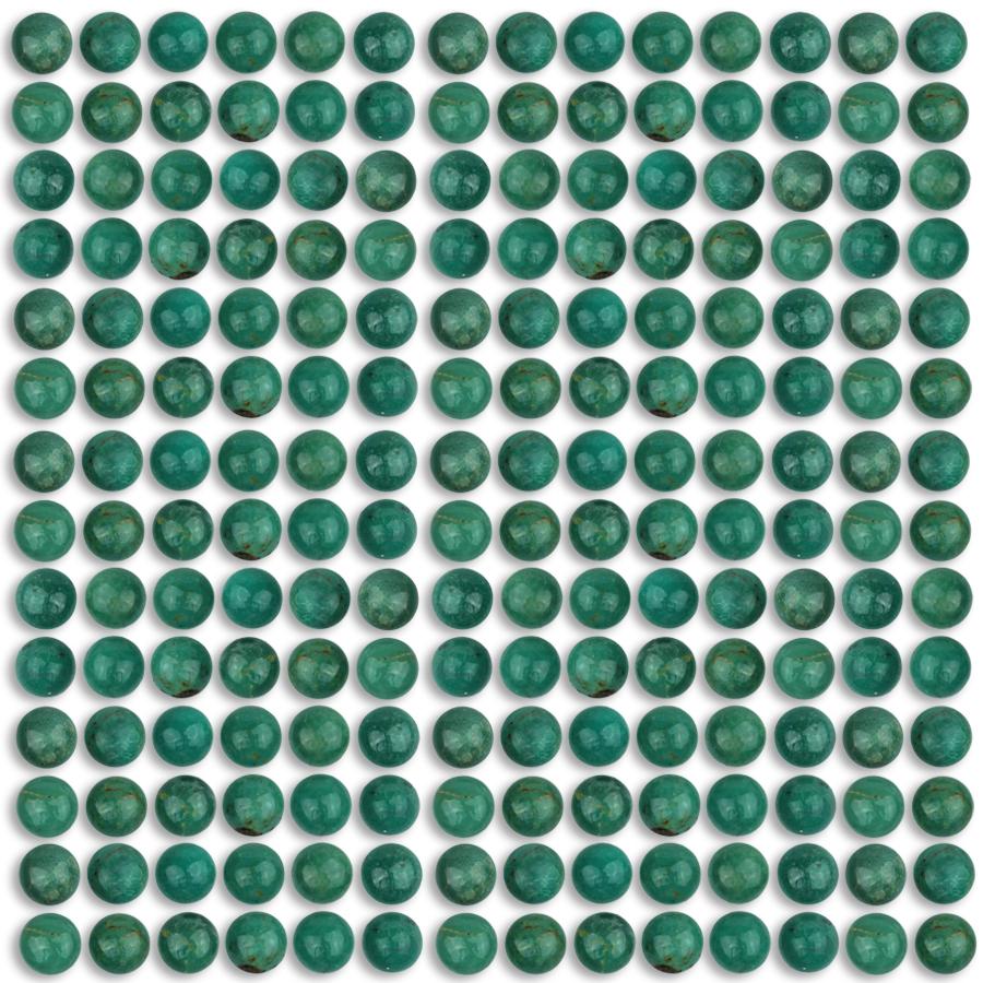 Natural Chinese Turquoise 5mm Coin Cabochon