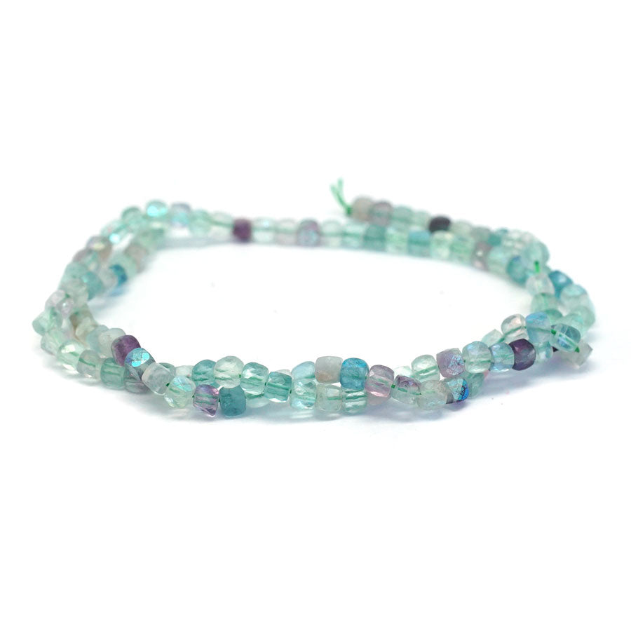 4-4.5mm Fluorite  Natural Cube - 15-16 Inch