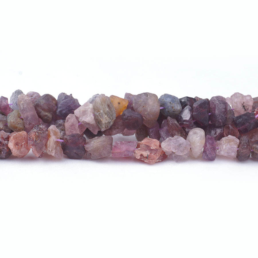 Multi Spinel 8X10mm Rough Nugget Rainbow A Grade - 15-16 inch - CLEARANCE