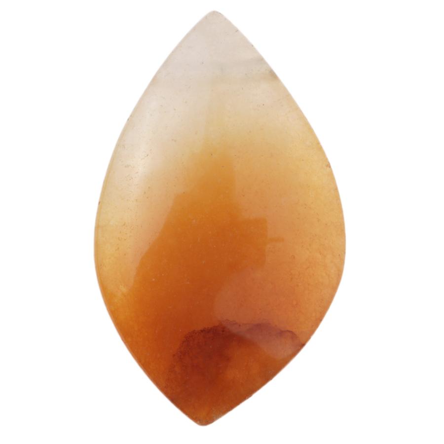 Yellow Jade 25x37mm Free Form Marquise Pendant