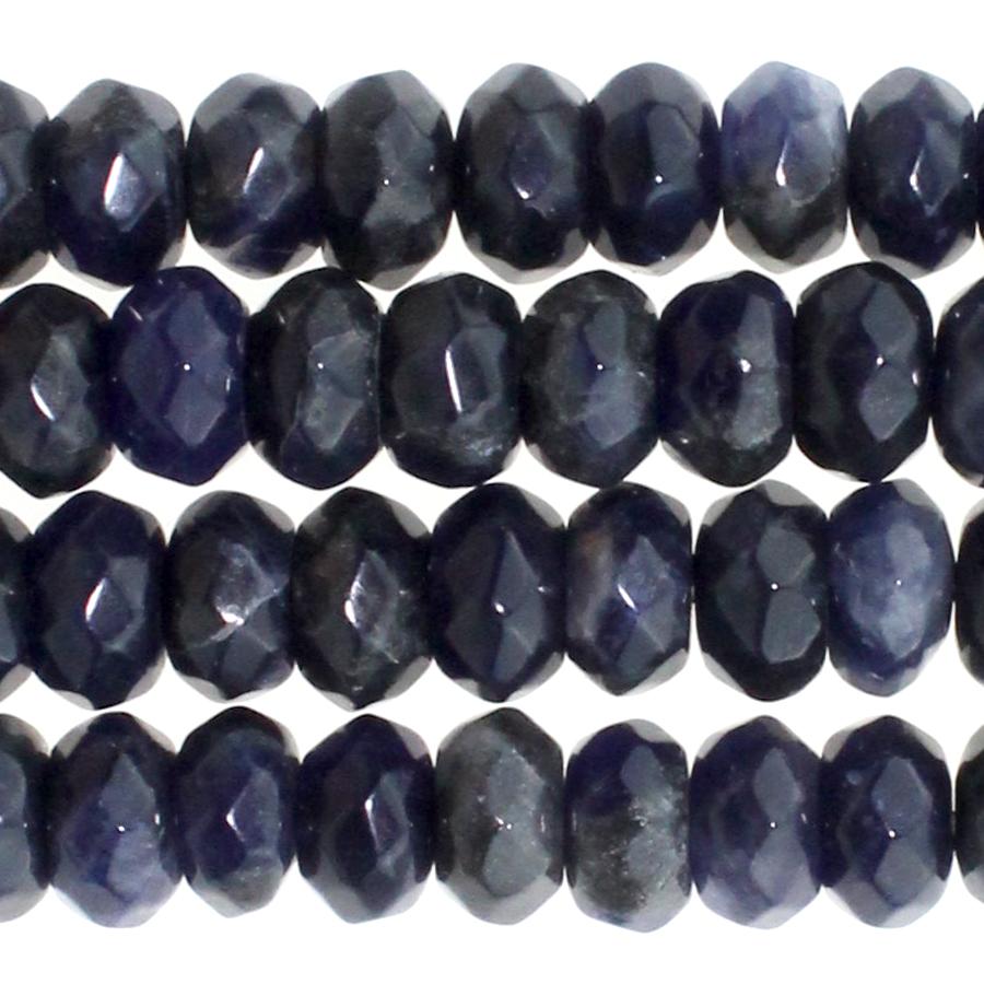 Sodalite 8mm Faceted Rondelle 8-Inch