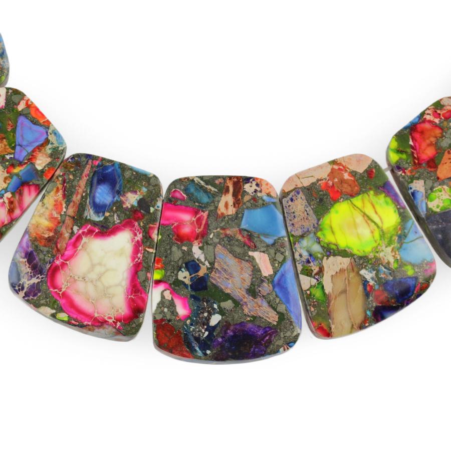 Mixed Impression Jasper Graduated Collar 20x2525x35 1516 Inch