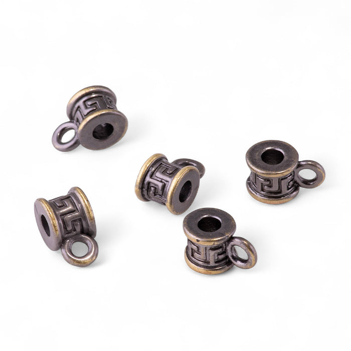 11mm Spacer Bail - Antique Brass Plated - 5 Pack