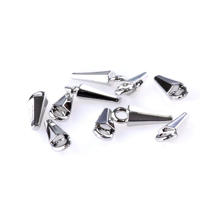 14mm Dagger Charms - Rhodium Plated - 10 Pack