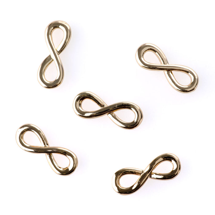 18x6mm Infinity Link - Gold Plated - 5 Pack