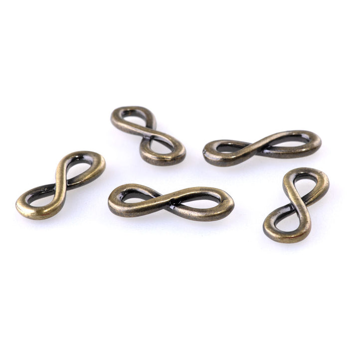 18x6mm Infinity Link - Antique Brass Plated - 5 Pack