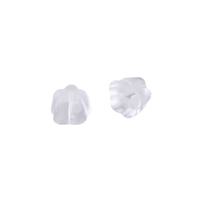 Clear Rubber Earring Backs - 100 Pack