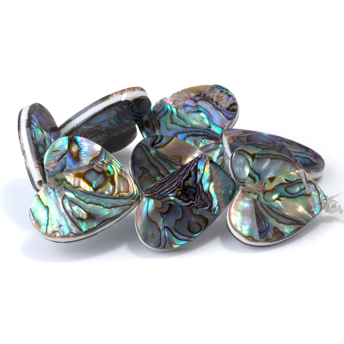 Abalone 30mm Heart - 8 Inch