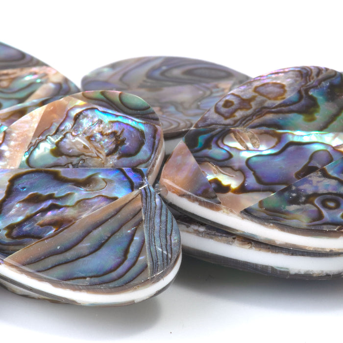 Abalone 30mm Heart - 8 Inch
