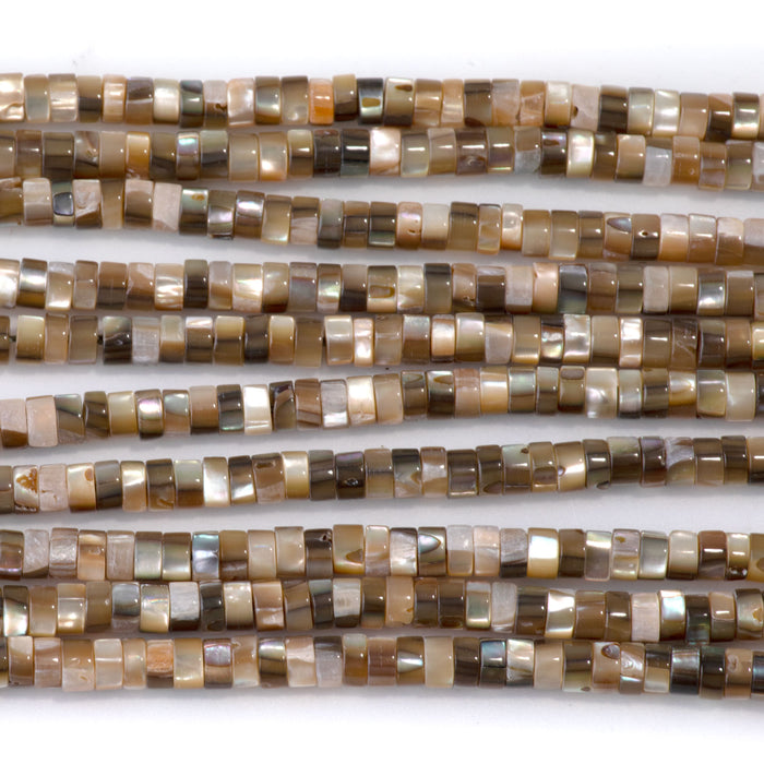 Abalone Shell 4mm Heishi Bead - 15-16 Inch