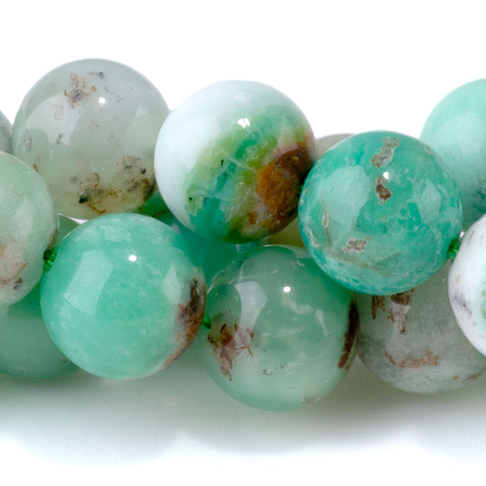 Australian Chrysoprase 10mm Round - 15-16 Inch