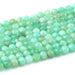 This is a Dakota Stones 4mm Australian Chrysoprase Gemstone strand with AAA grade faceted round beads in 15-16 inch strand.