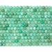 This is a Dakota Stones 4mm Australian Chrysoprase Gemstone strand with AAA grade faceted round beads in 15-16 inch strand.