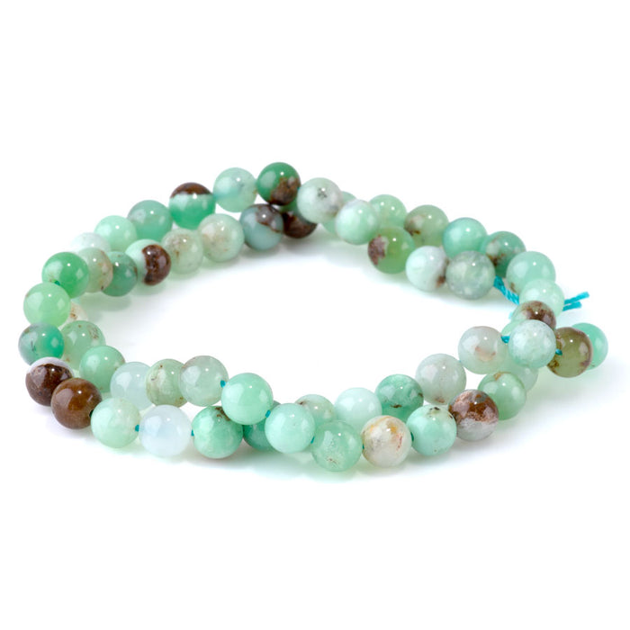 Australian Chrysoprase 6mm Round - 15-16 Inch