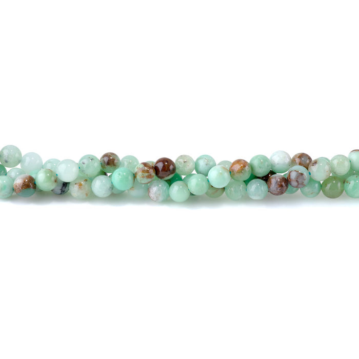 Australian Chrysoprase 6mm Round - 15-16 Inch