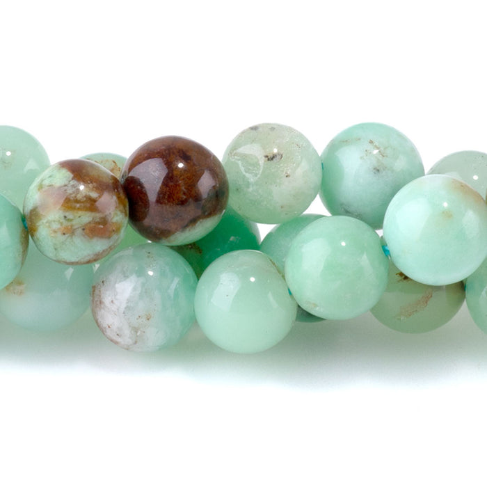 Australian Chrysoprase 6mm Round - 15-16 Inch