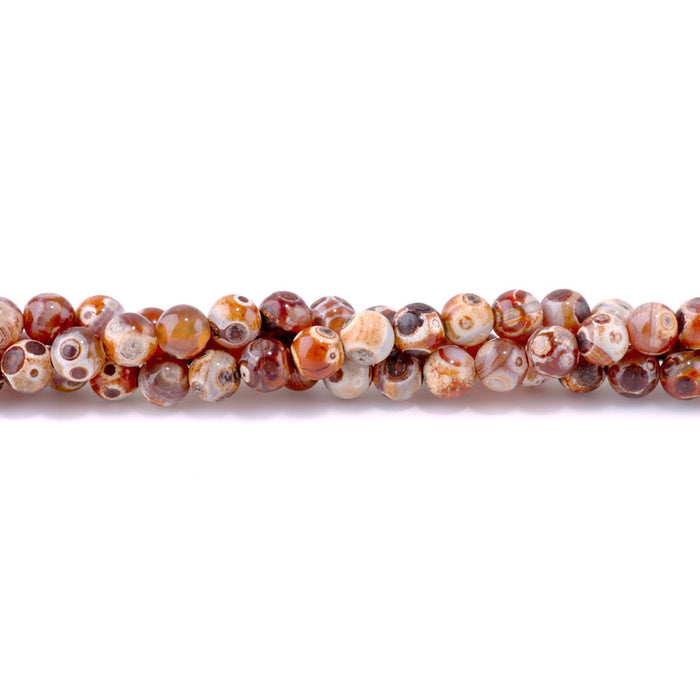 Ancient Cellar Black Agate 8mm Round - 15-16 Inch