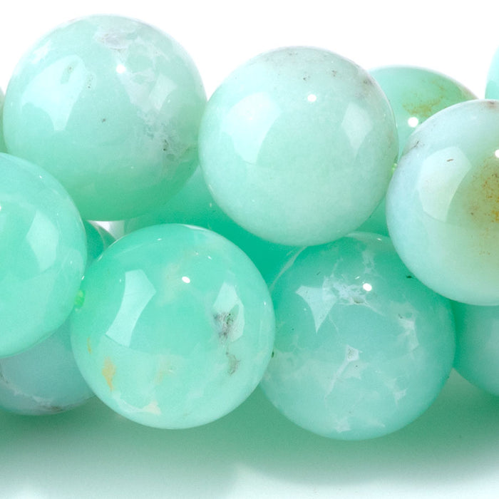 Australian Chrysoprase 12mm Round AA Grade - 15-16 Inch