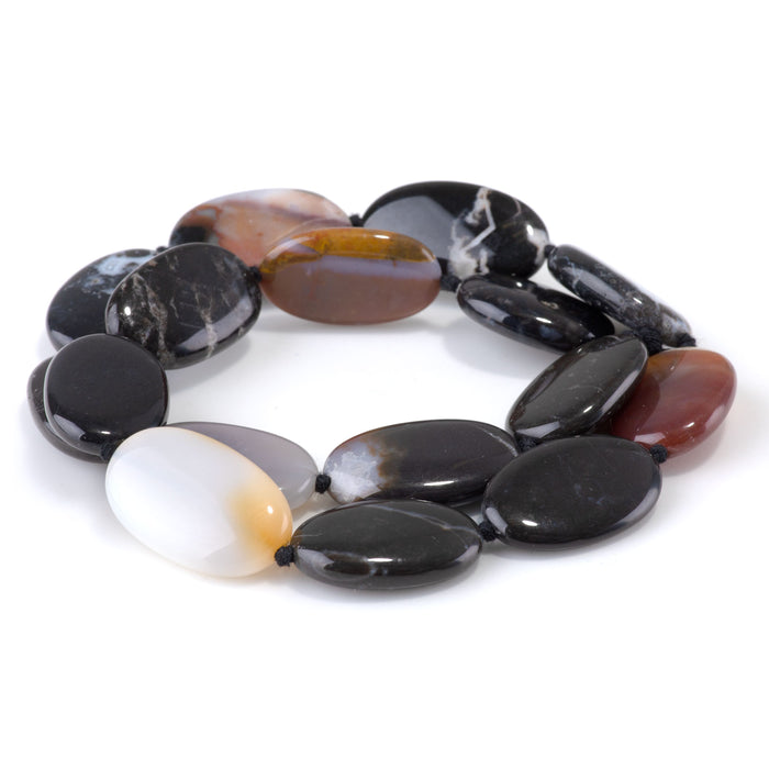 Kentucky Agate 16x25-18x33mm Oval Beads - 15-16 Inch