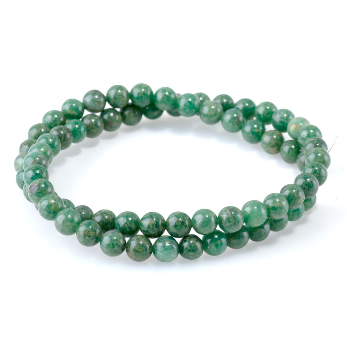 African Jade (A) 6mm Round 15-16 Inch