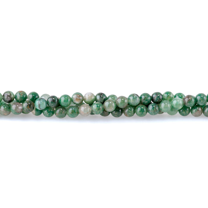 African Jade with Quartz 6mm Round - 15-16 Inch