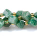 This is a Dakota Stones 6x8mm African Jade Corner Gemstone strand with A grade table-cut cube beads in 15-16 inch strand.
