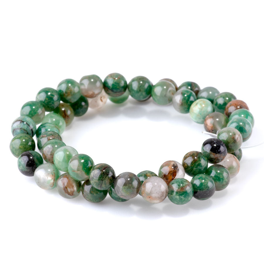 African Jade with Quartz 8mm Round - 15-16 Inch – Dakota Stones