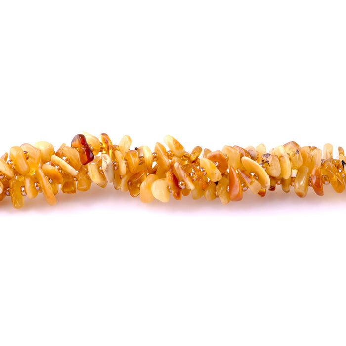 Amber 5x8mm Chip - 15-16 Inch