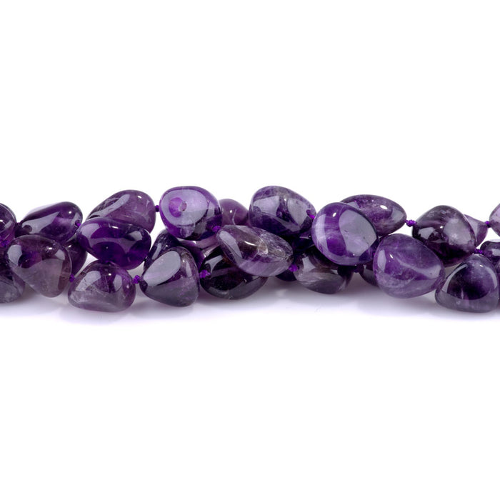 Amethyst 10-20mm Pebble- 15-16 Inch