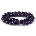 This is a Dakota Stones 10mm Amethyst Gemstone strand with A grade round beads in 15-16 inch strand.