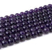 This is a Dakota Stones 10mm Amethyst Gemstone strand with A grade round beads in 15-16 inch strand.
