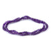 This is a Dakota Stones 2x4mm Amethyst Gemstone strand with A grade faceted rondelle beads in 15-16 inch strand.