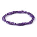 This is a Dakota Stones 3mm Amethyst Table Cut Gemstone strand with A grade cube beads in 15-16 inch strand.
