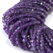 This is a Dakota Stones 3mm Amethyst Table Cut Gemstone strand with A grade cube beads in 15-16 inch strand.