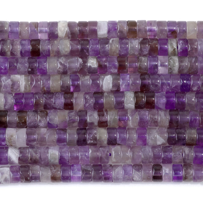Amethyst 3x6mm Heishi - 15-16 Inch