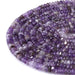 This is a Dakota Stones 3x6mm Amethyst Gemstone strand with A grade faceted rondelle beads in 15-16 inch strand.