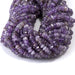 This is a Dakota Stones 3x6mm Amethyst Gemstone strand with A grade faceted rondelle beads in 15-16 inch strand.