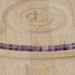 This is a Dakota Stones 3x6mm Amethyst Gemstone strand with A grade faceted rondelle beads in 15-16 inch strand.