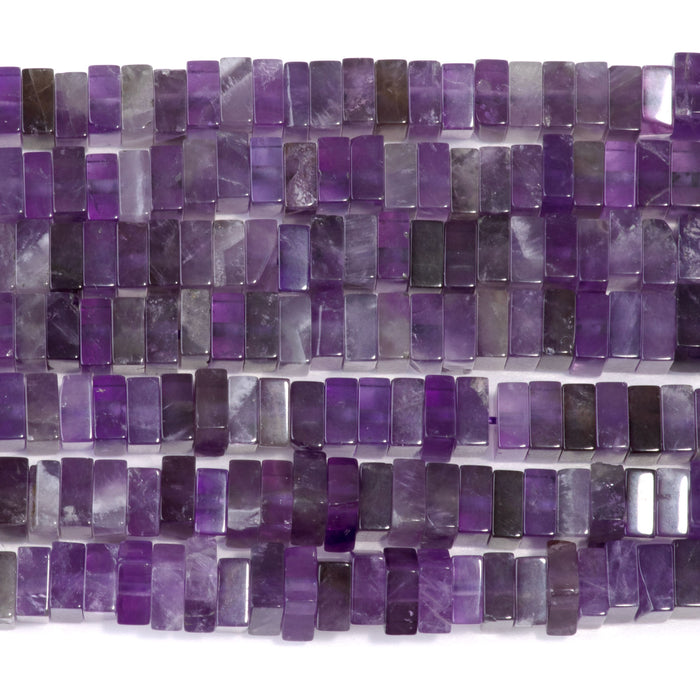 Amethyst 3x6mm Square Rondelle A Grade - 15-16 Inch