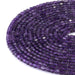 This is a Dakota Stones 4mm Amethyst Gemstone strand with natural A grade table-cut cube beads in 15-16 inch strand.
