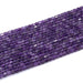 This is a Dakota Stones 4mm Amethyst Gemstone strand with natural A grade table-cut cube beads in 15-16 inch strand.