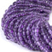 This is a Dakota Stones 4mm Amethyst Gemstone strand with A grade faceted coin beads in 15-16 inch strand.