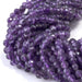 This is a Dakota Stones 4mm Amethyst Gemstone strand with A grade faceted round beads in 15-16 inch strand.